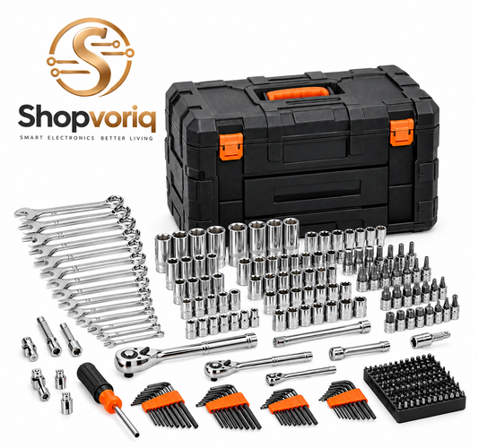 450-Piece Mechanics Tool Kit & Socket Set – SAE & Metric